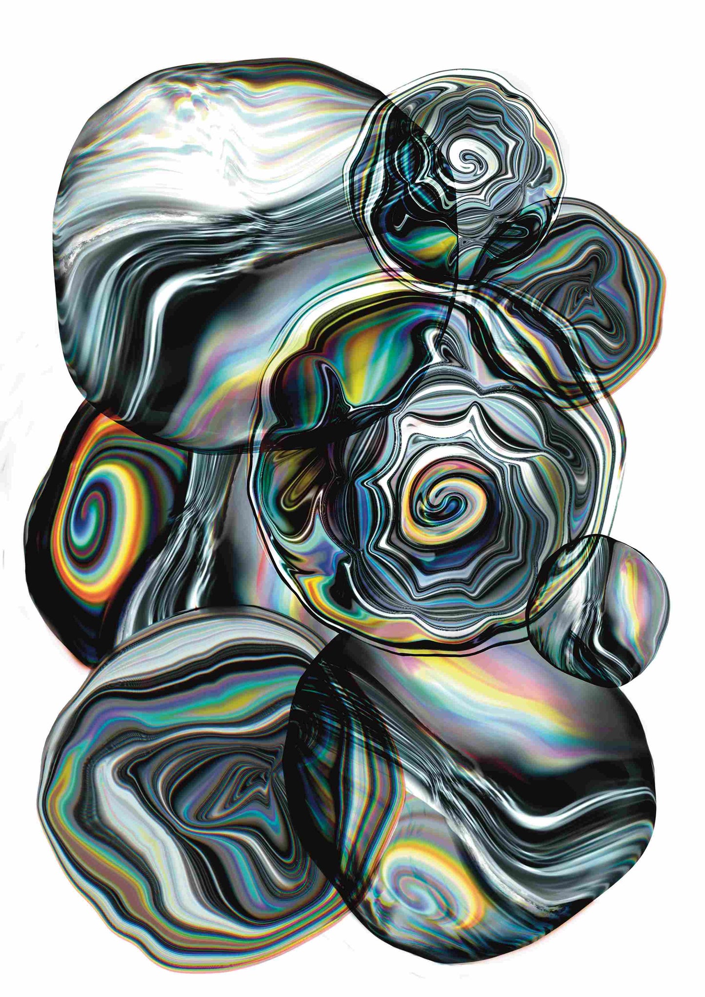 Glass Boulders || Unique Wall Art