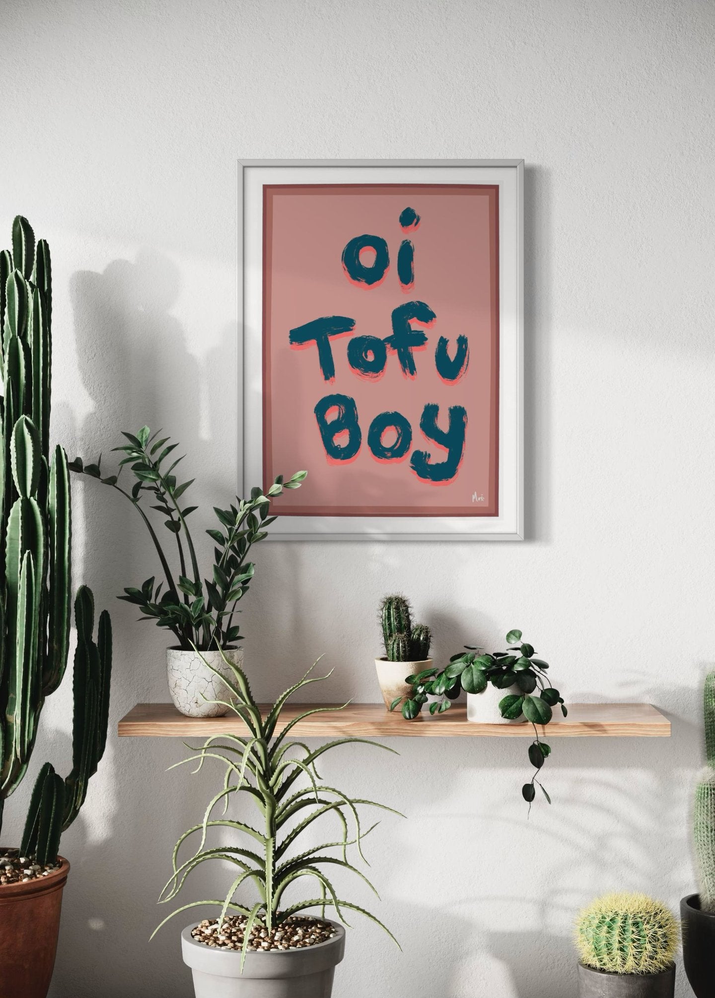Oi Tofu Boy | Liam Twitter Quote print | Hand-drawn wall art