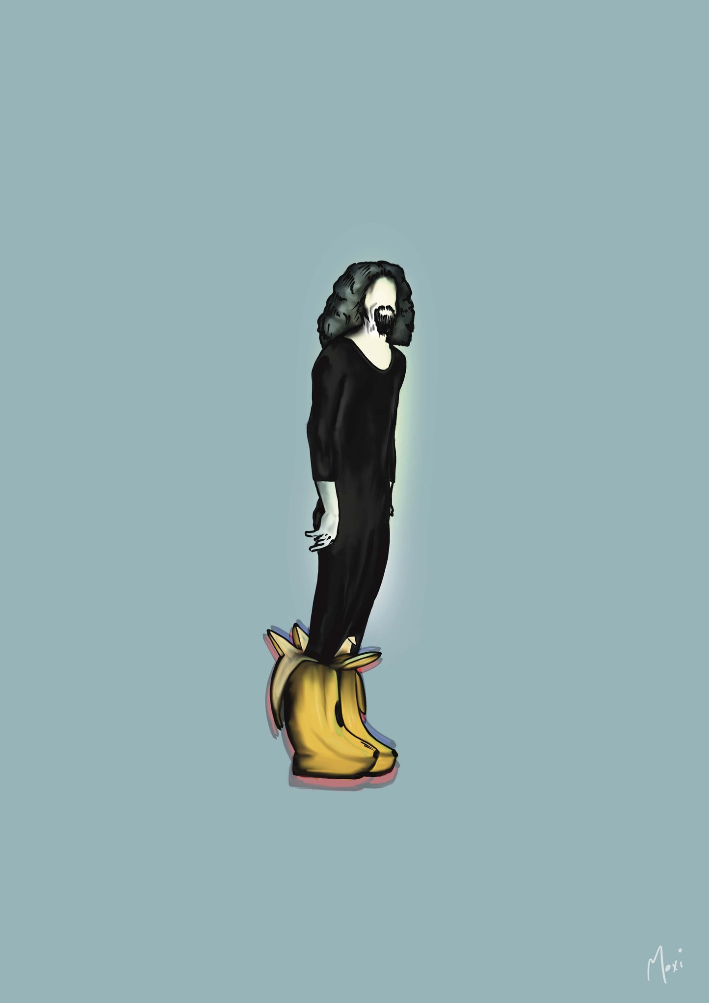 Billy Banana Boots || Abstract Line Art Billy Connolly Print