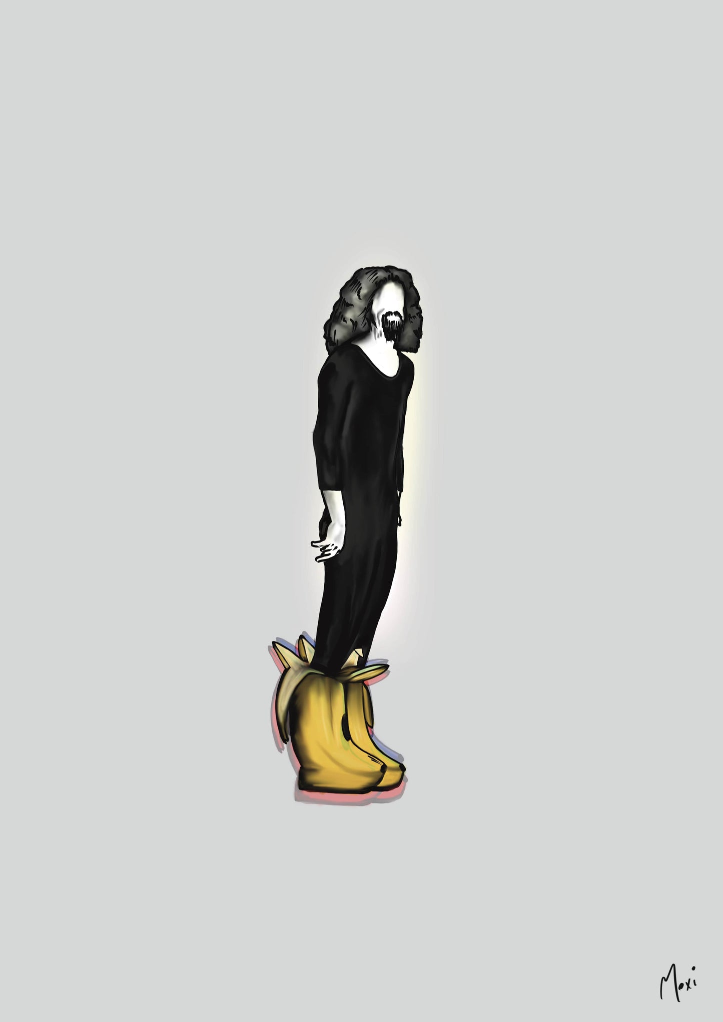 Billy Banana Boots || Abstract Line Art Billy Connolly Print