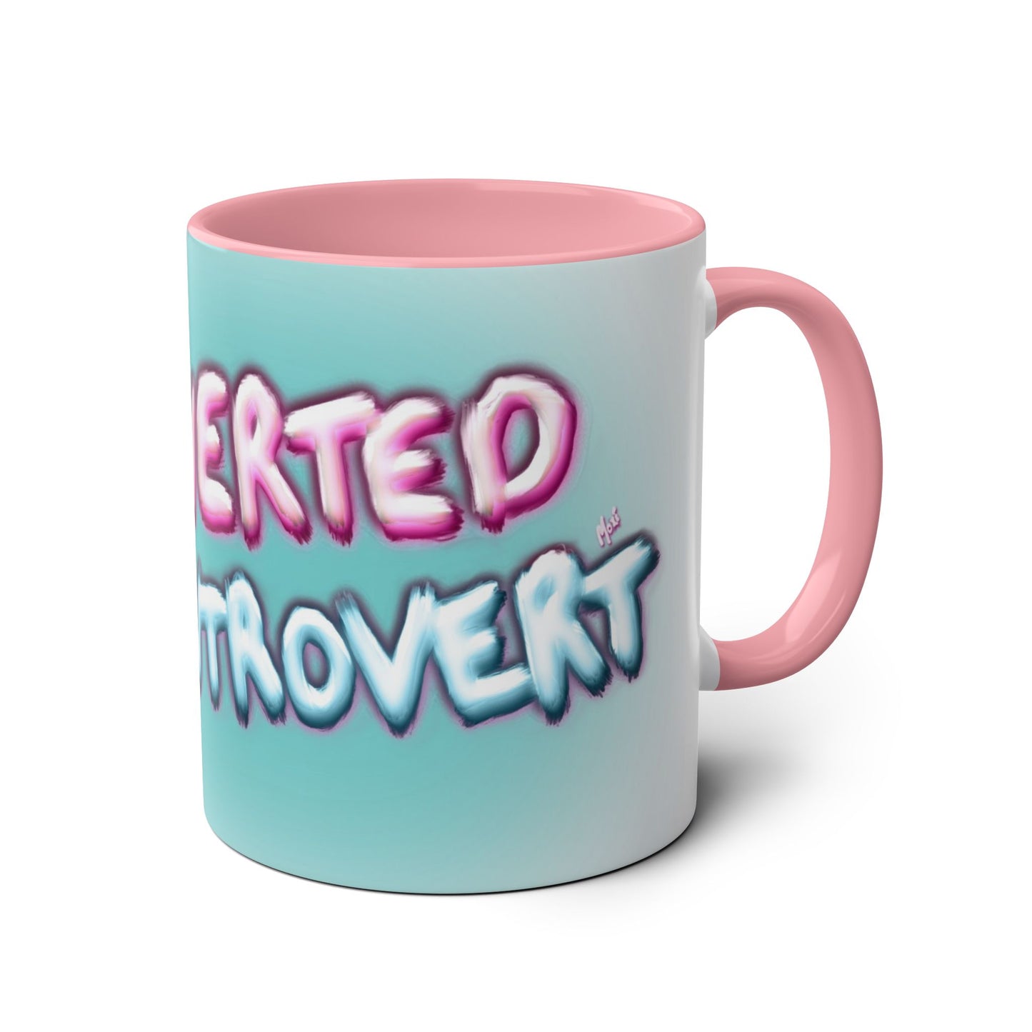 Extroverted Introvert Blue & Pink | Moxi Mug