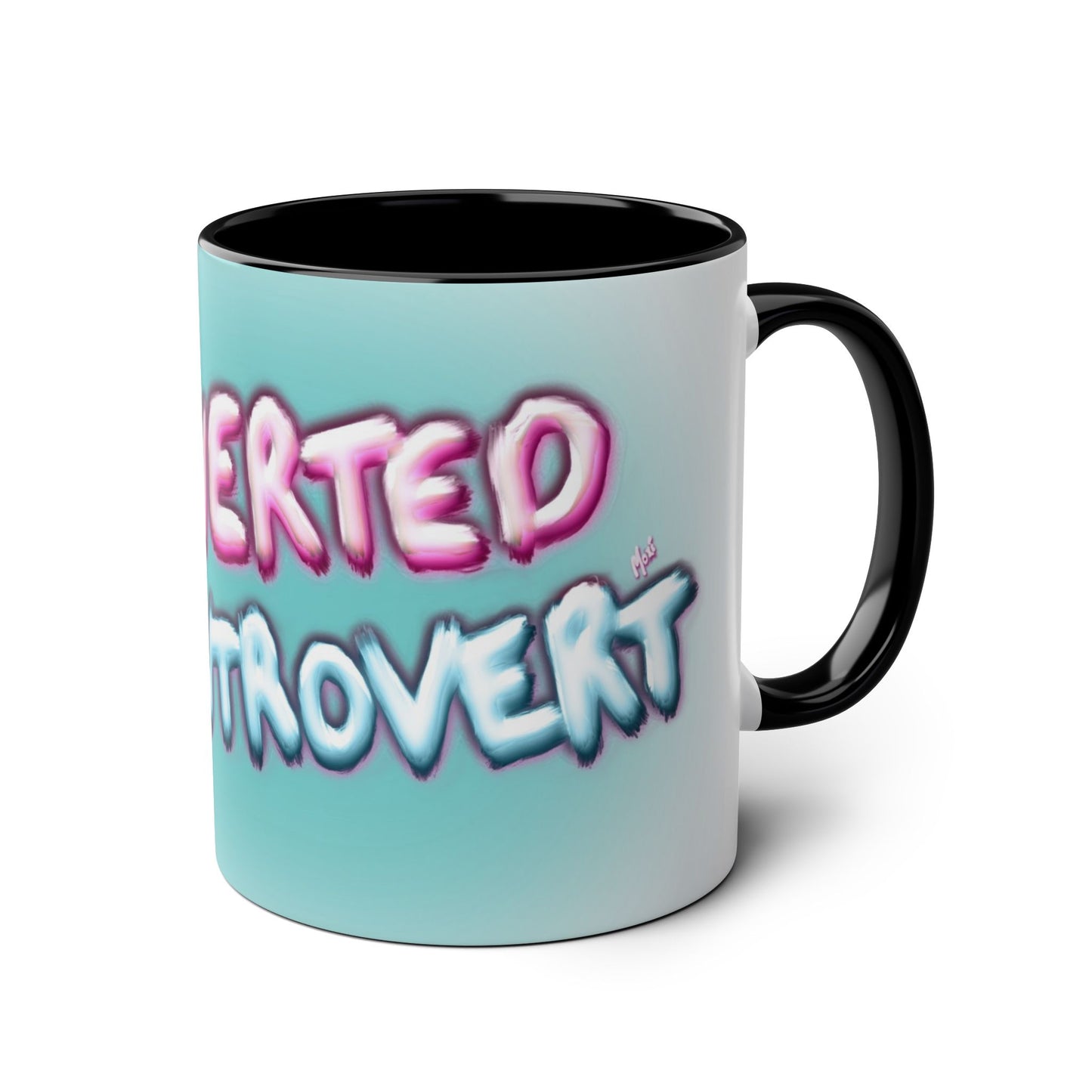 Extroverted Introvert Blue & Pink | Moxi Mug