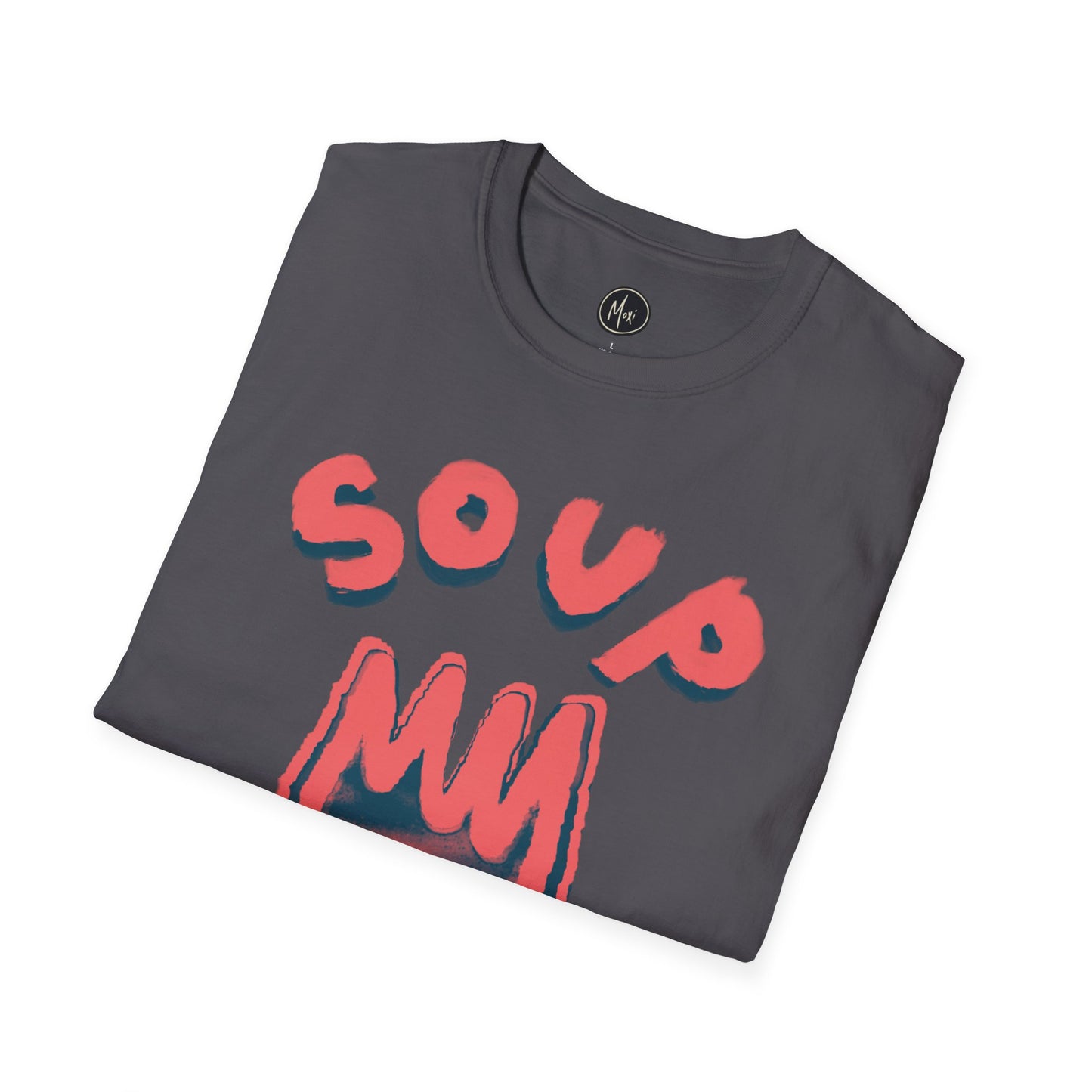 A Man With A Fork In A World Of Soup Tee | Hand-drawn printed t-shirt