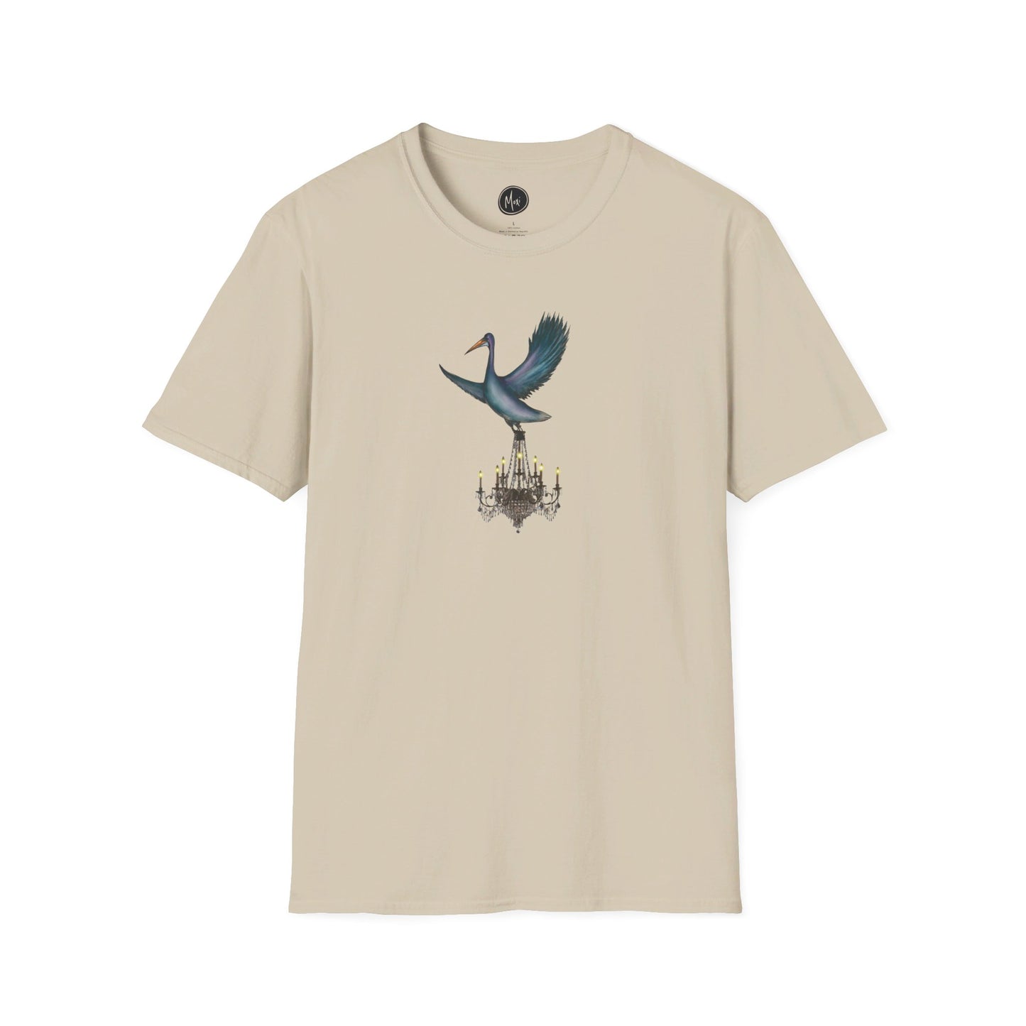 Pelican Chandelier Delivery Tee | Hand-drawn printed t-shirt