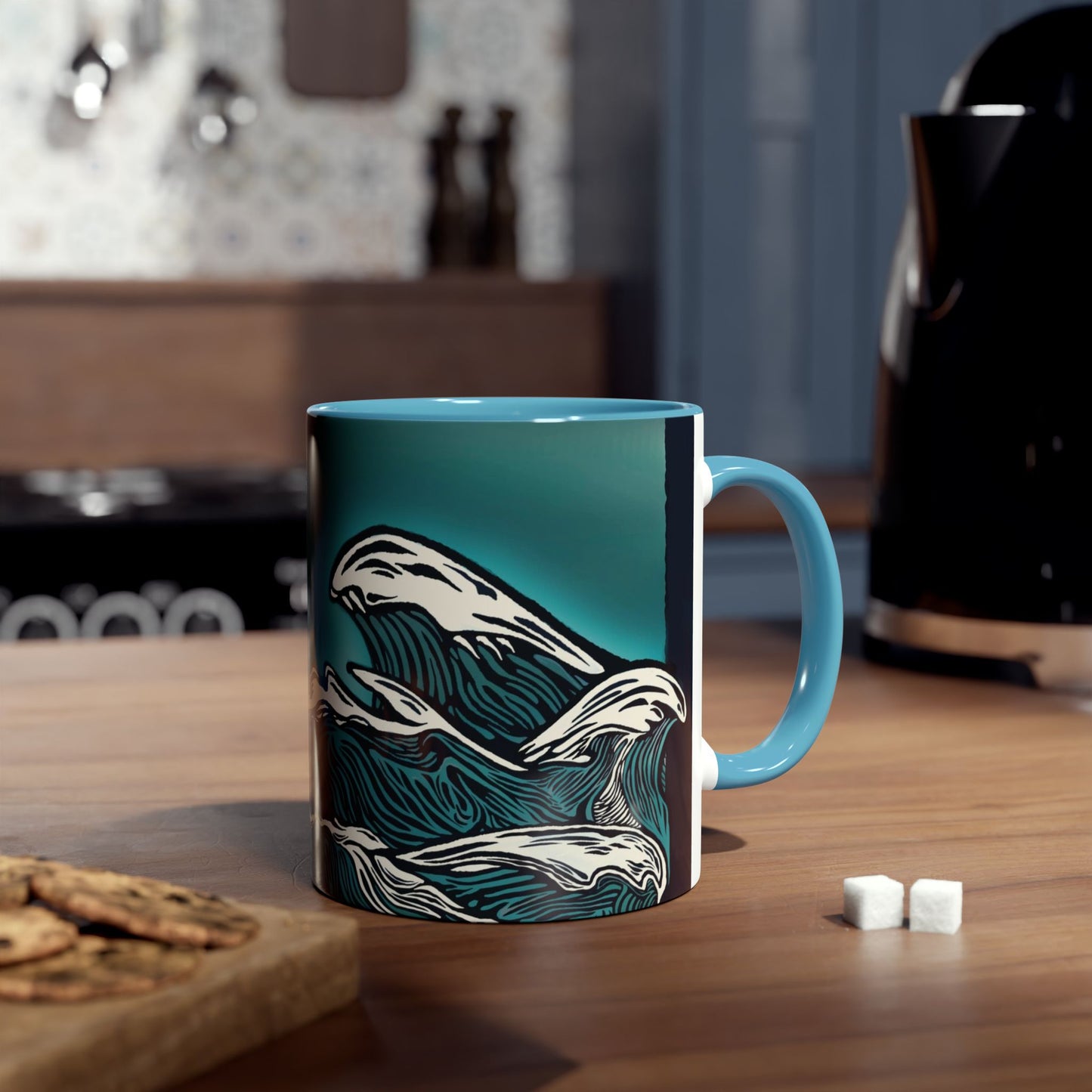 Tea In A Stormcup Blue | ocean coffee mug