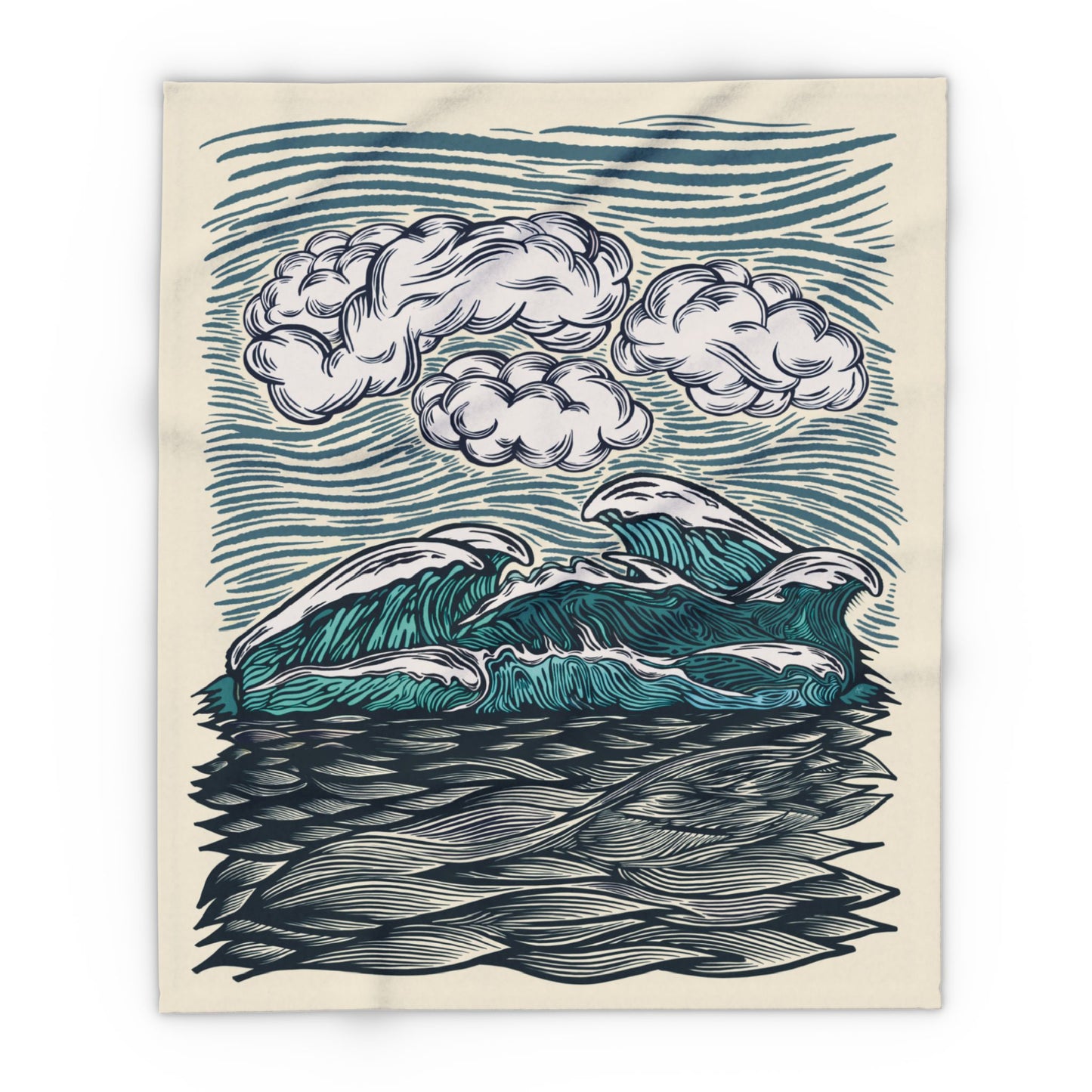 Ocean Waves | Fleece Blanket