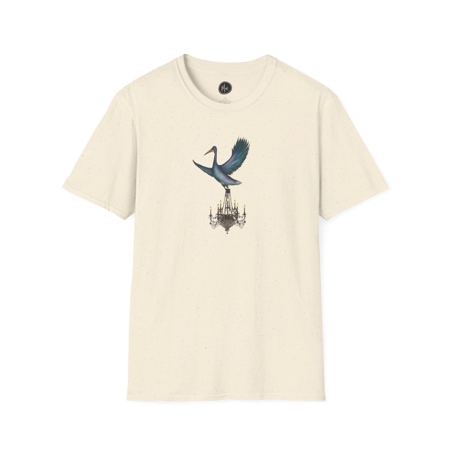 Pelican Chandelier Delivery Tee | Hand-drawn printed t-shirt