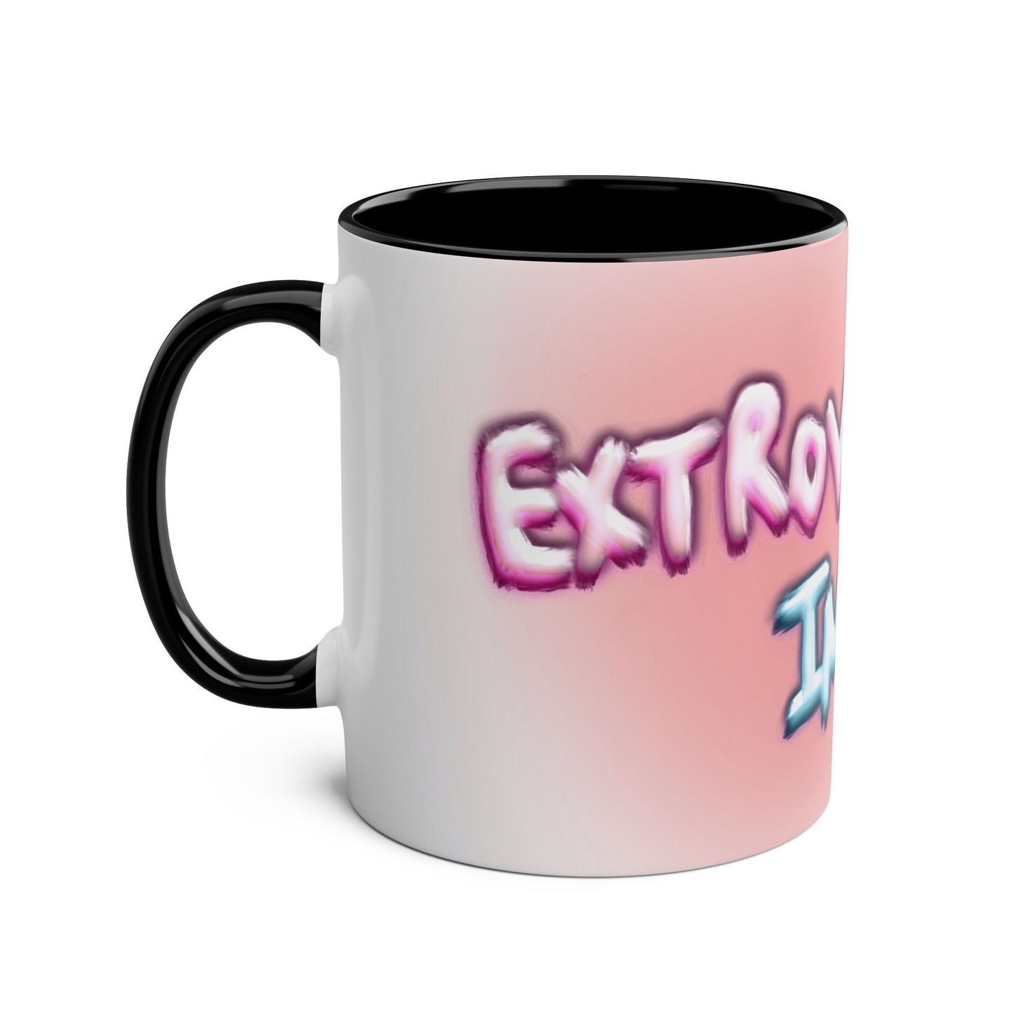 Extroverted Introvert Pink & Black | Moxi Mug