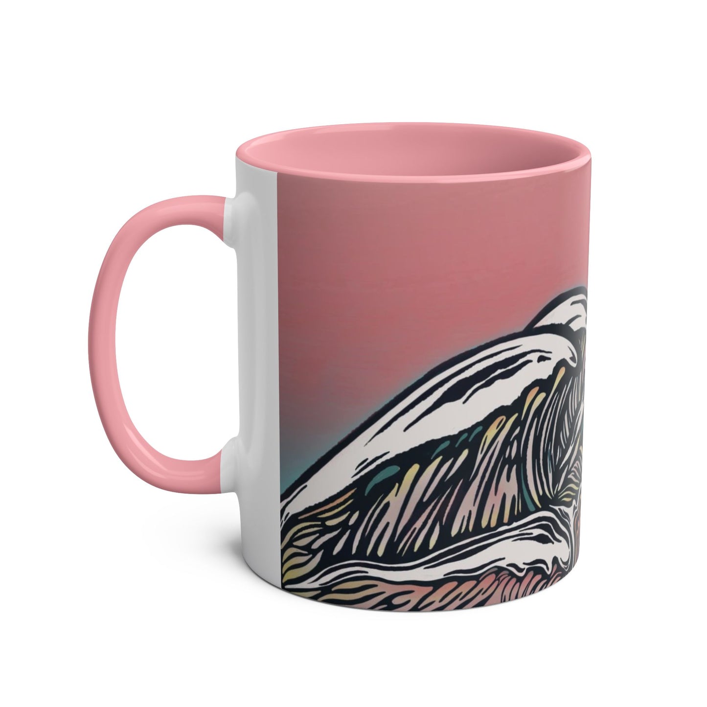 Tea In A Stormcup Pink | ocean coffee mug