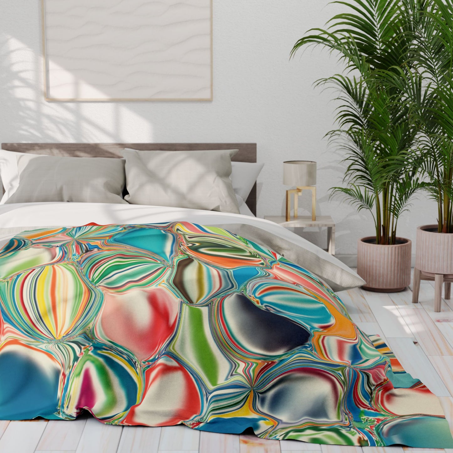 Rainbow Orbs | Fleece Blanket