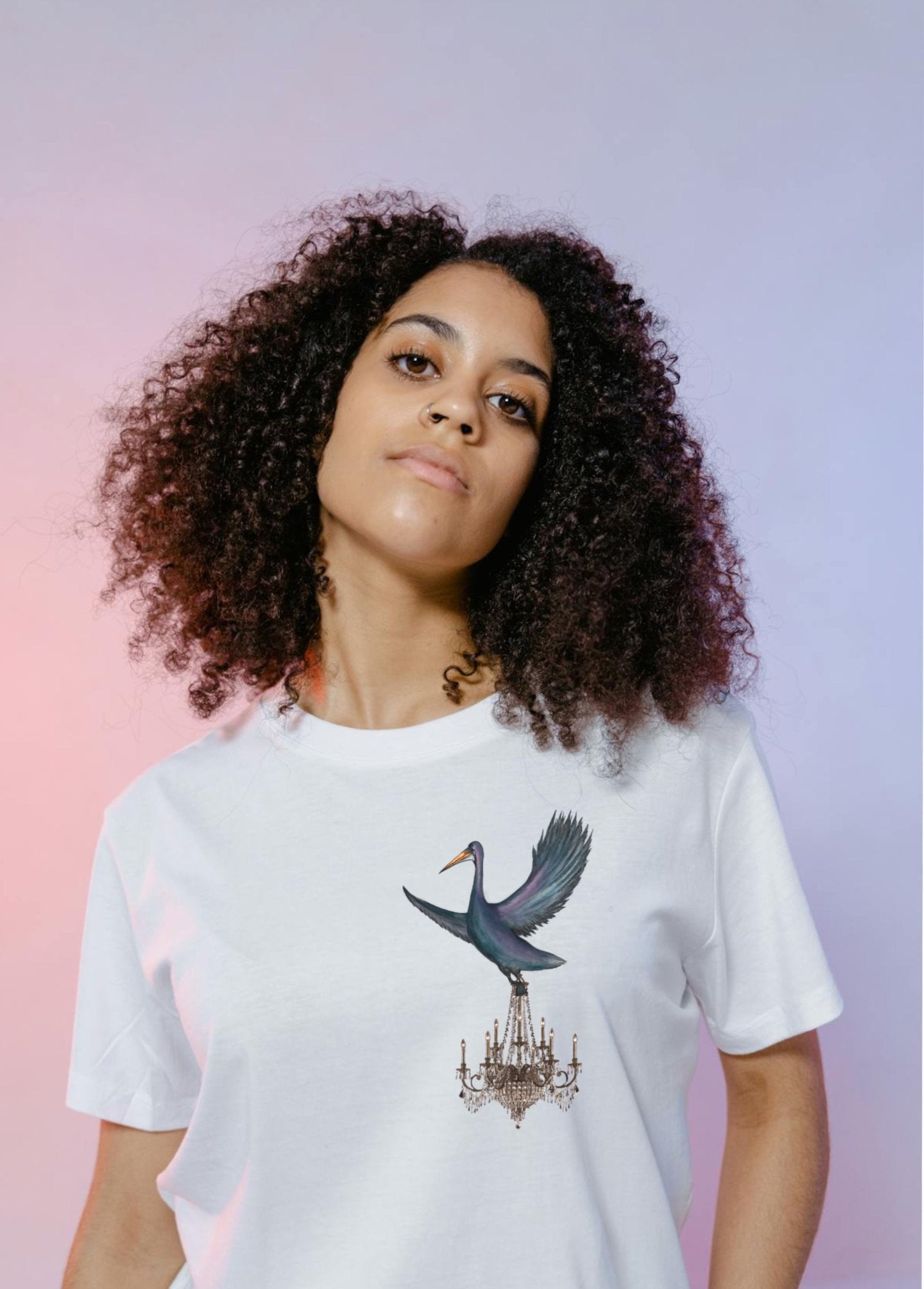 Pelican Chandelier Delivery Ltd. | Hand-drawn pocket printed t-shirt