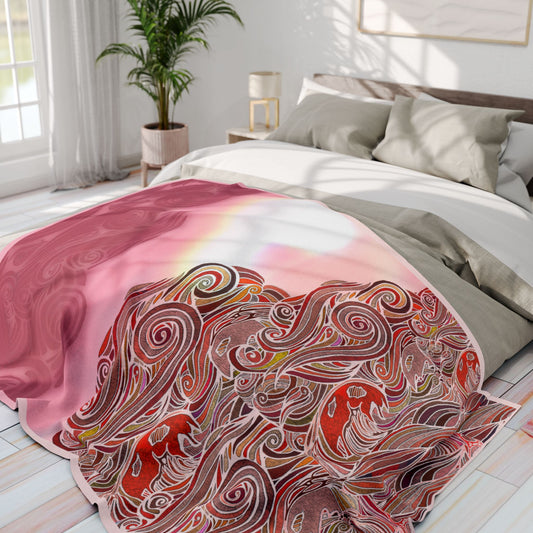 Red Sea Sunset | Fleece Blanket