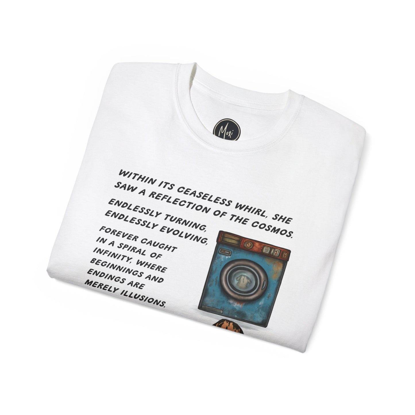 Existential Laundrette Labrador | Unisex Ultra Cotton Tee | Surreal Dog Print