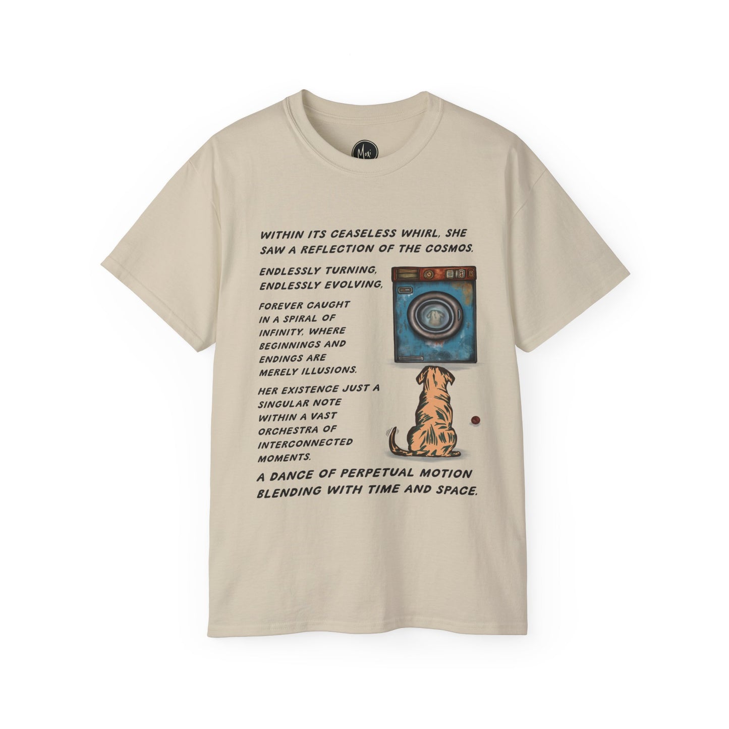 Existential Laundrette Labrador | Unisex Ultra Cotton Tee | Surreal Dog Print