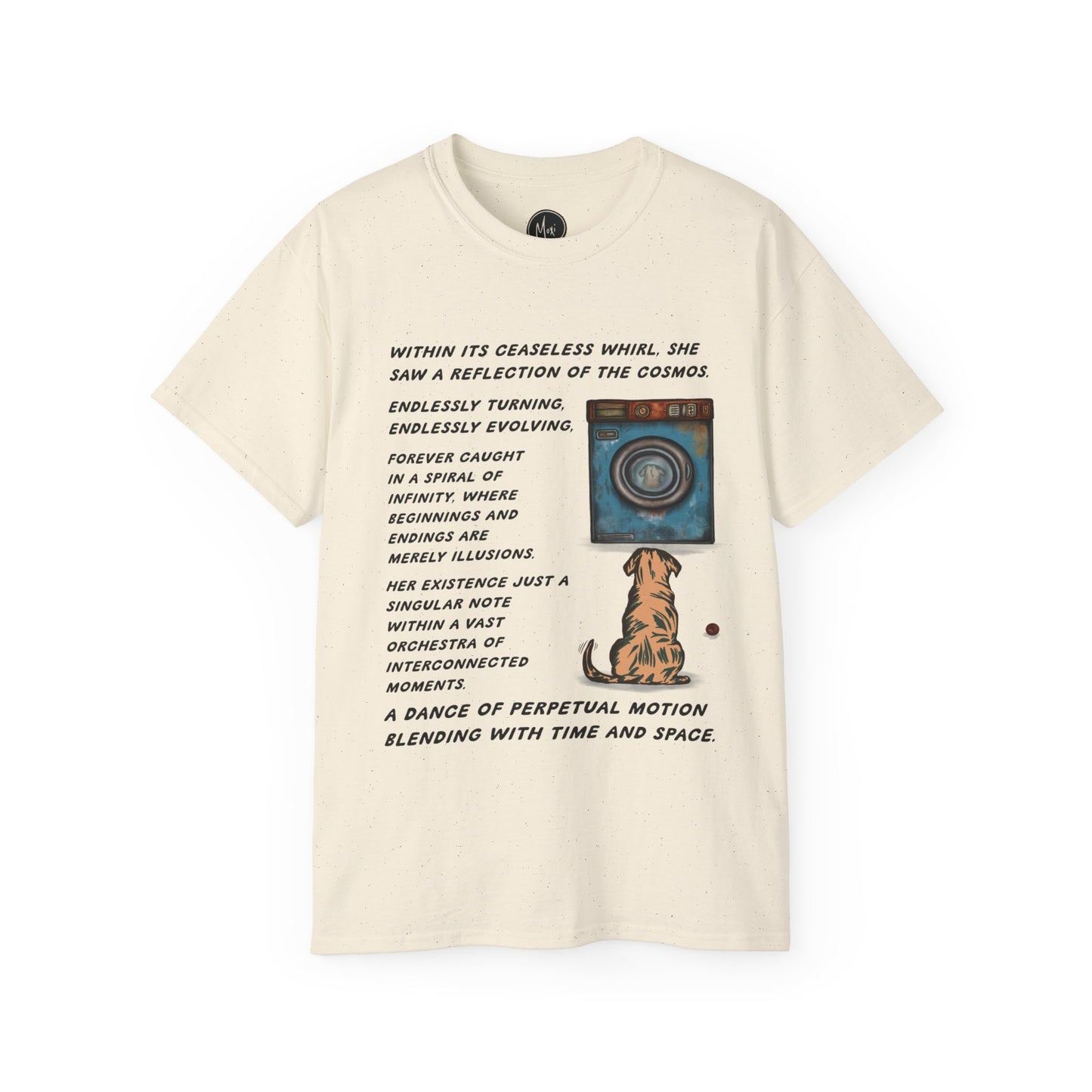 Existential Laundrette Labrador | Unisex Ultra Cotton Tee | Surreal Dog Print