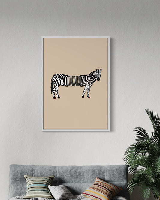 Slinky Zebra | Alternative wall art