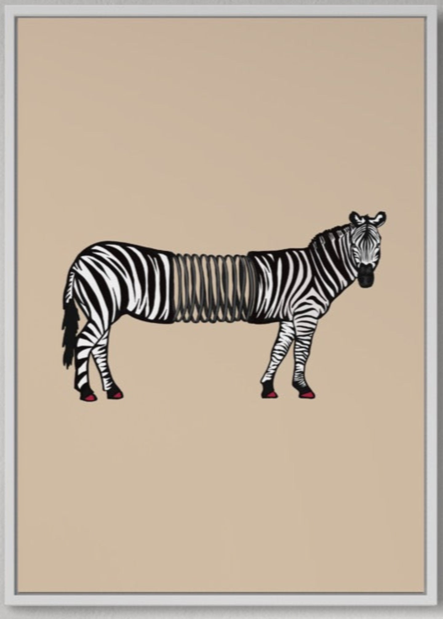 Slinky Zebra | Alternative wall art