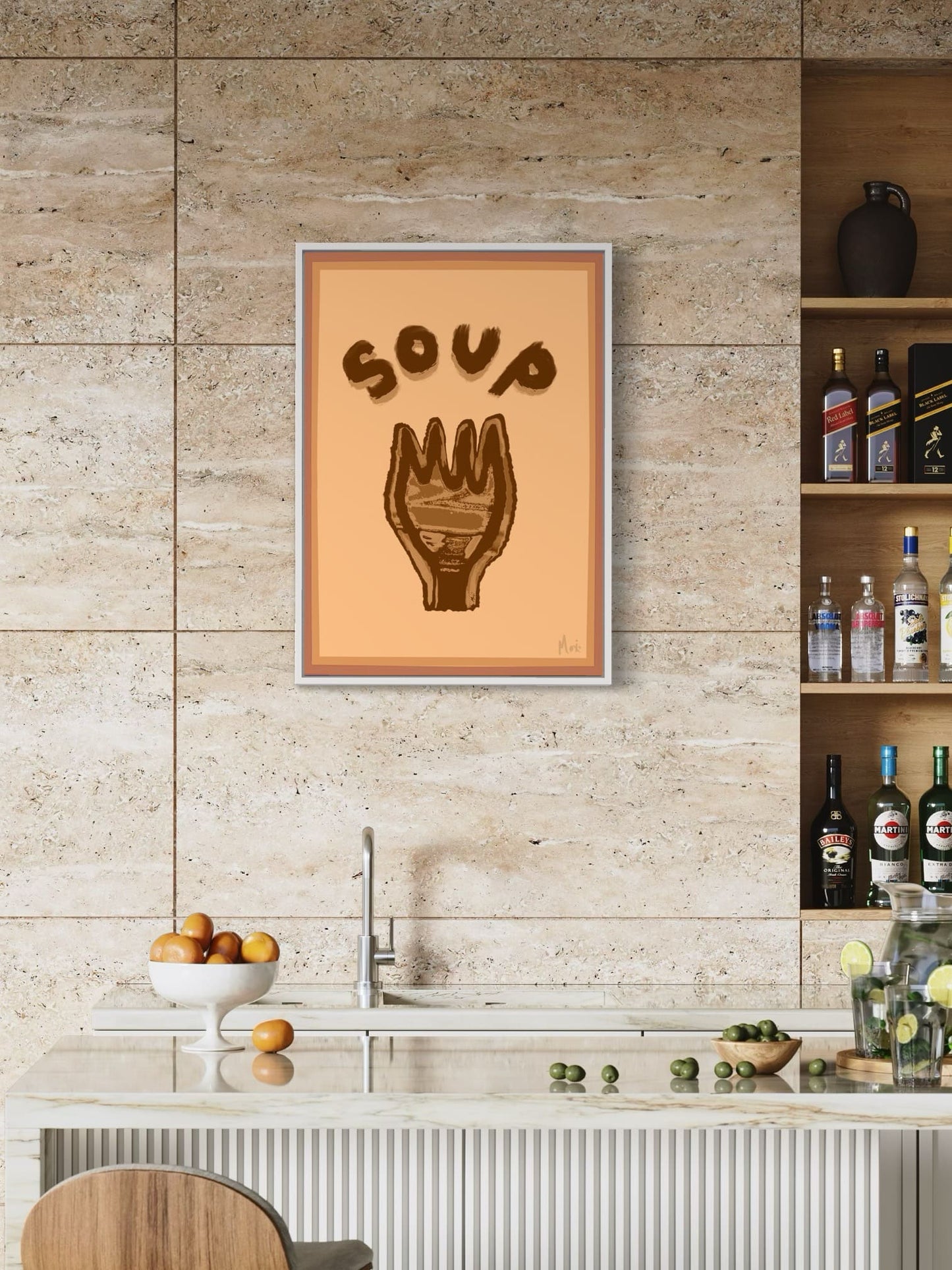 Fork & Soup Print | Inspired By A Man With A Fork...