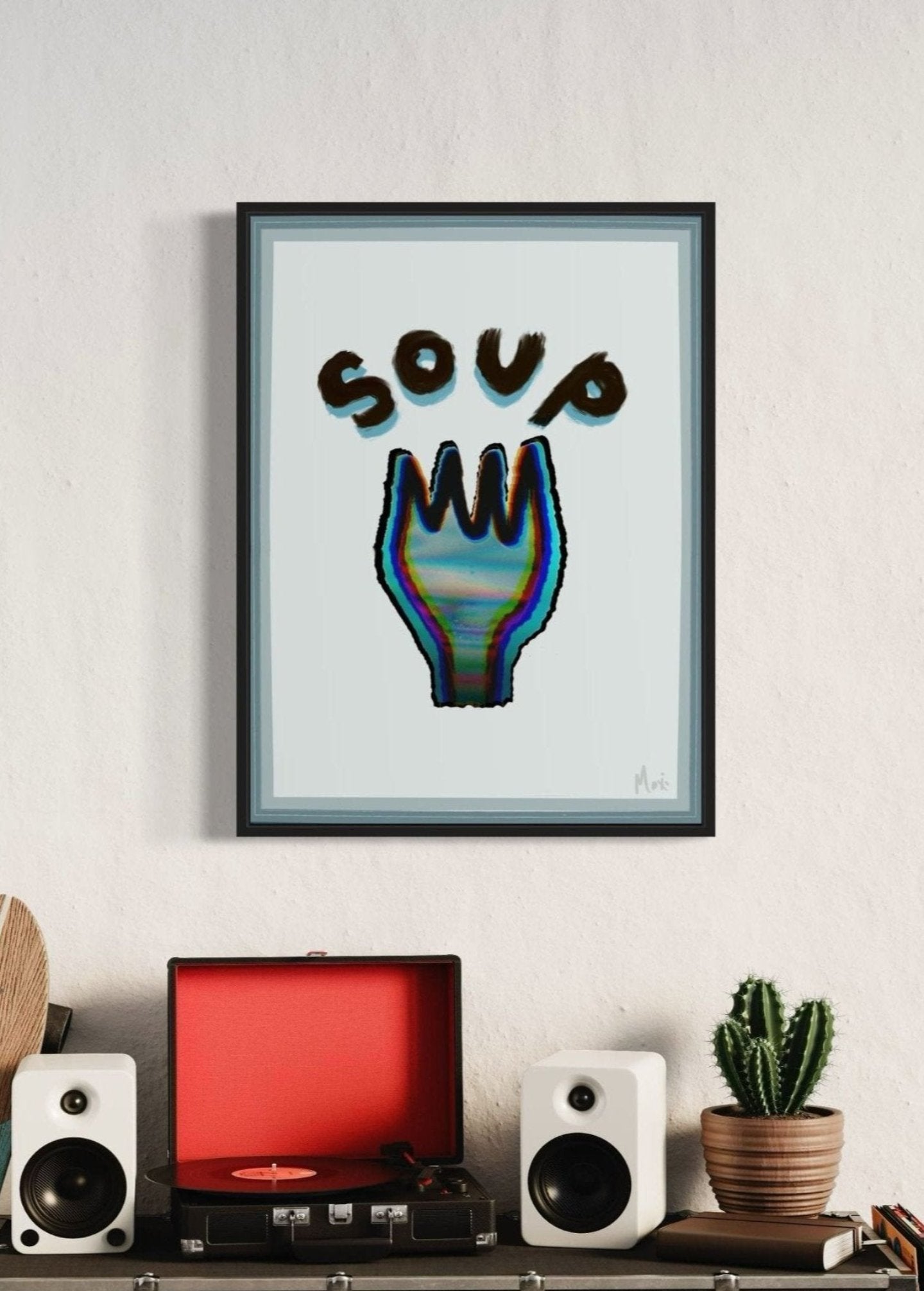 Fork & Soup Print | Inspired By A Man With A Fork...