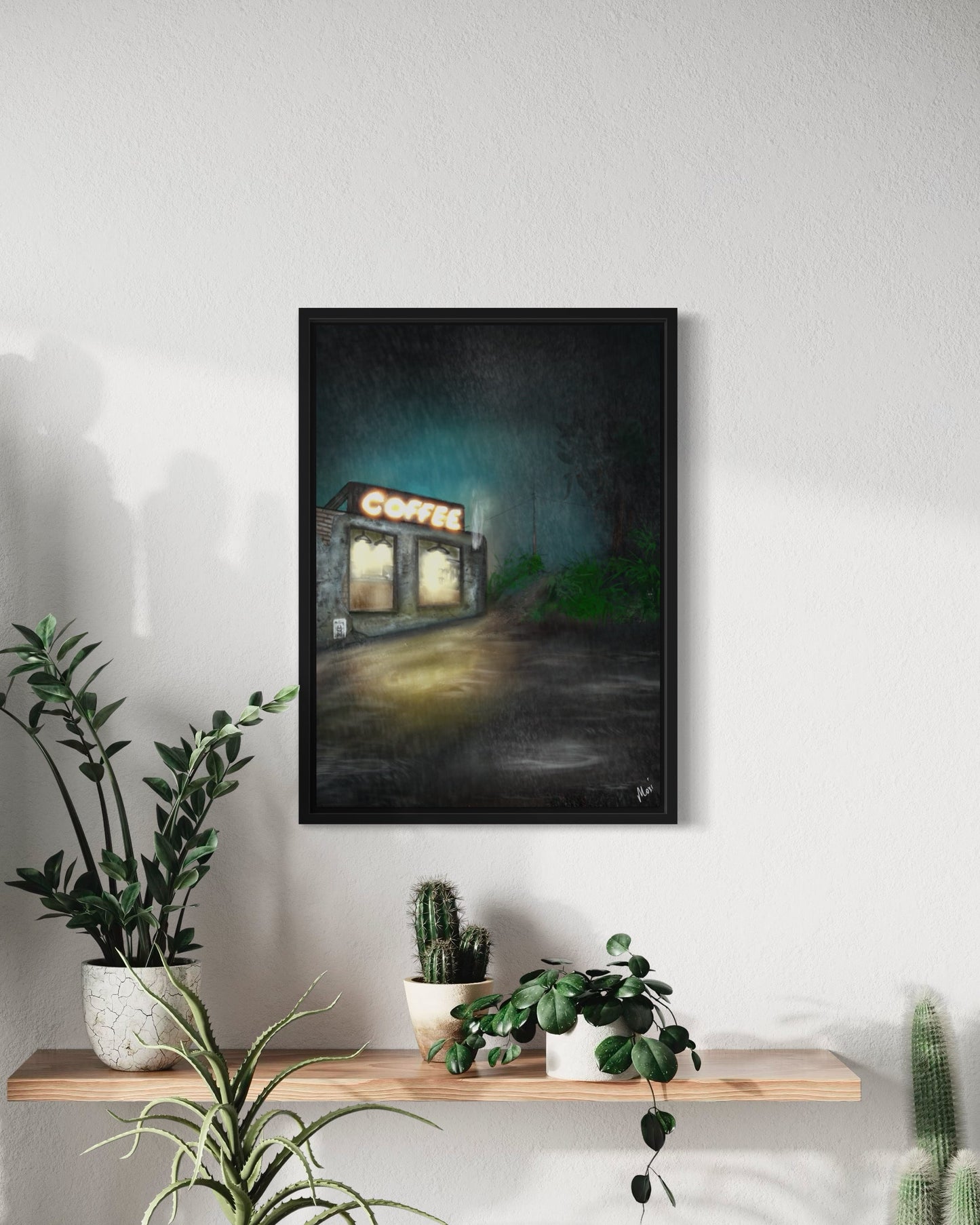 White Wolf Café | Moody Coffee Print