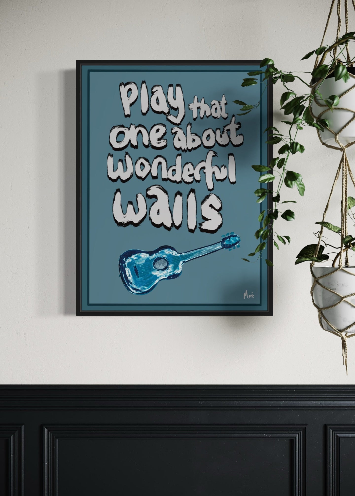 Wonderful Wall | That Guitar Song | Alternative Band Print