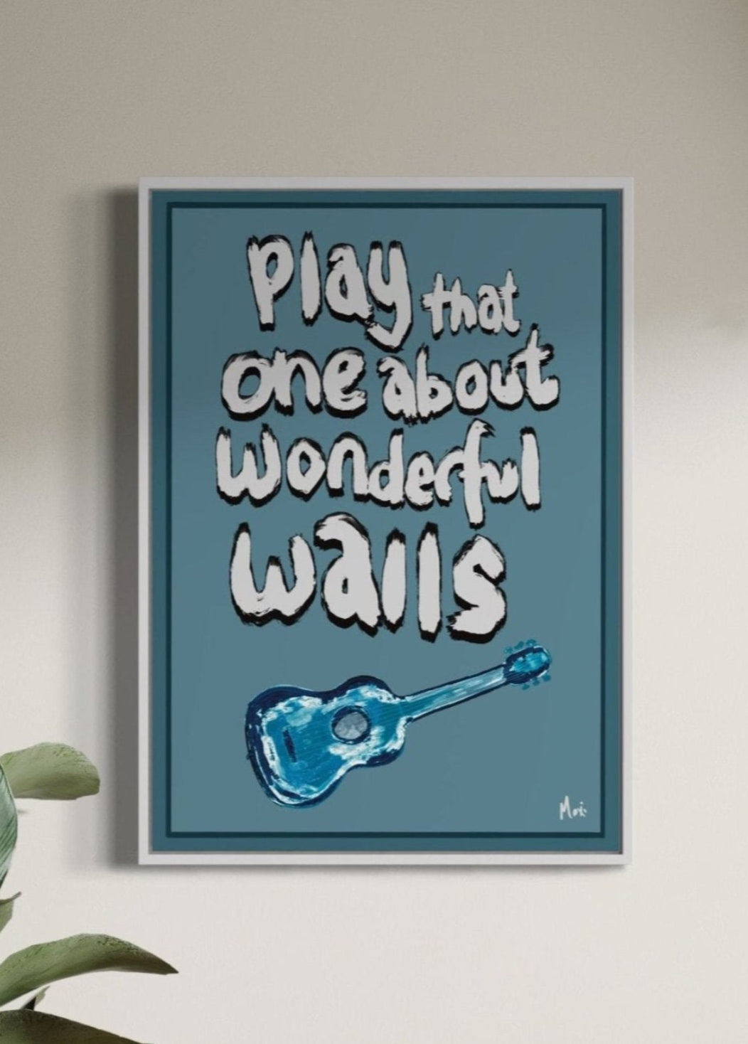 Wonderful Wall | That Guitar Song | Alternative Band Print