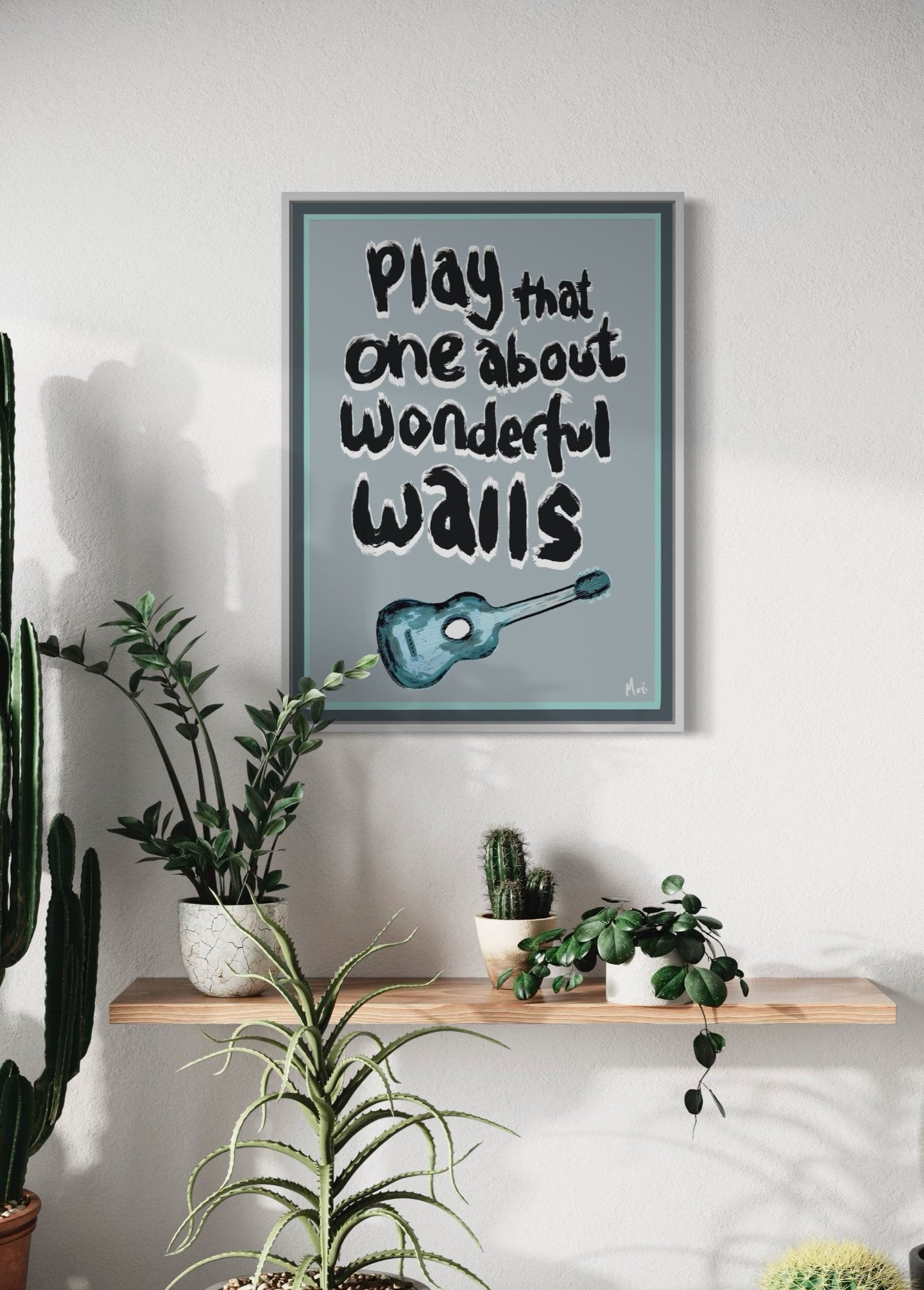 Wonderful Wall | That Guitar Song | Alternative Band Print