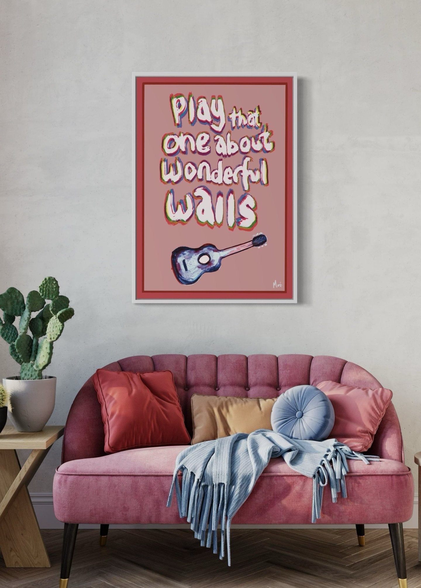 Wonderful Wall || That Guitar Song | Alternative Band Print