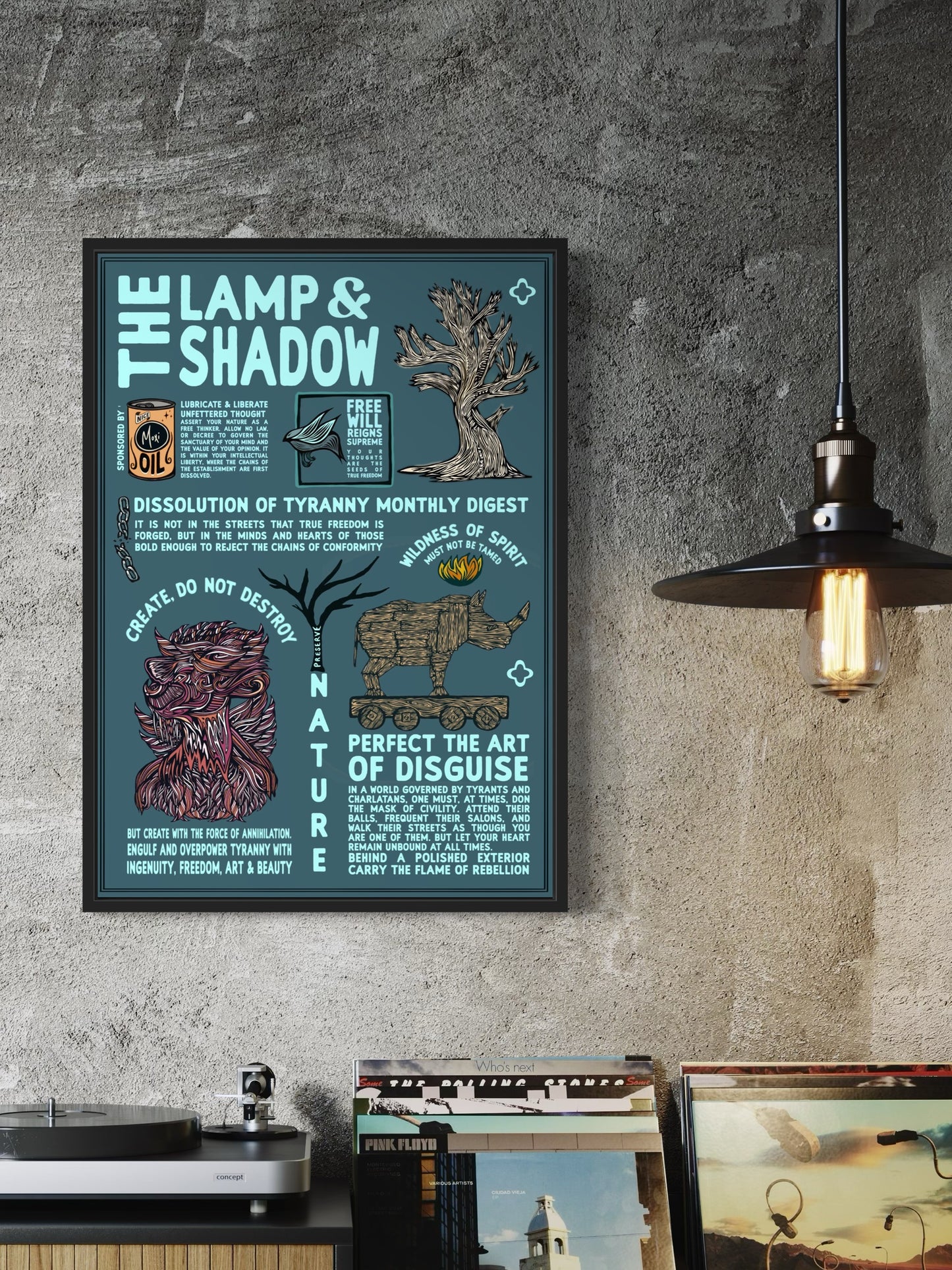 The Lamp & Shadow Digest | Mock Resistance Propaganda | Alternative Print Subversive Art