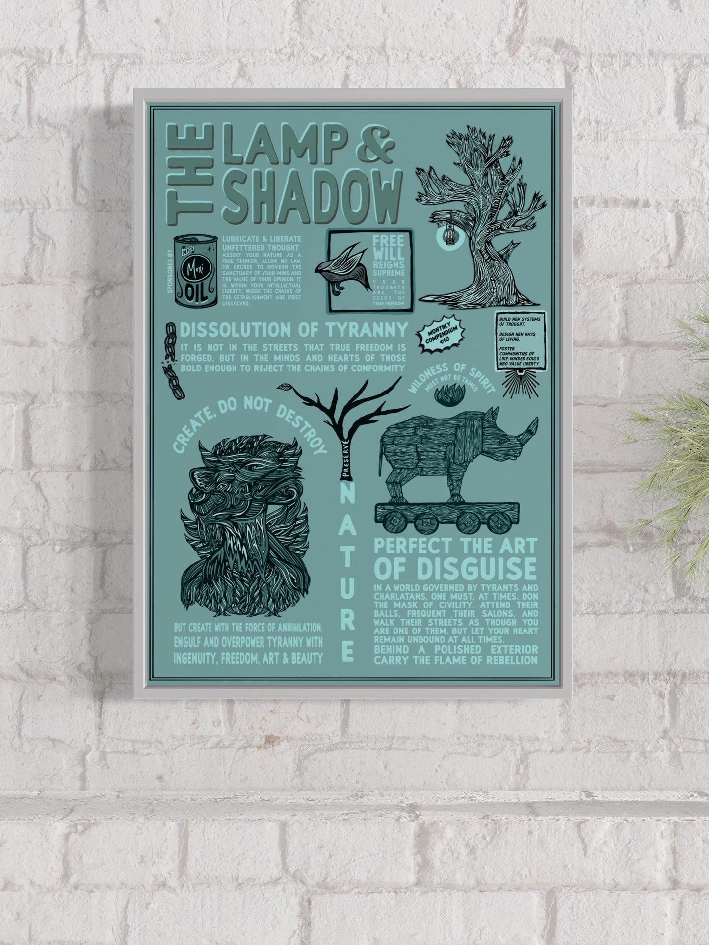 The Lamp & Shadow Digest | Mock Resistance Propaganda | Alternative Print Subversive Art