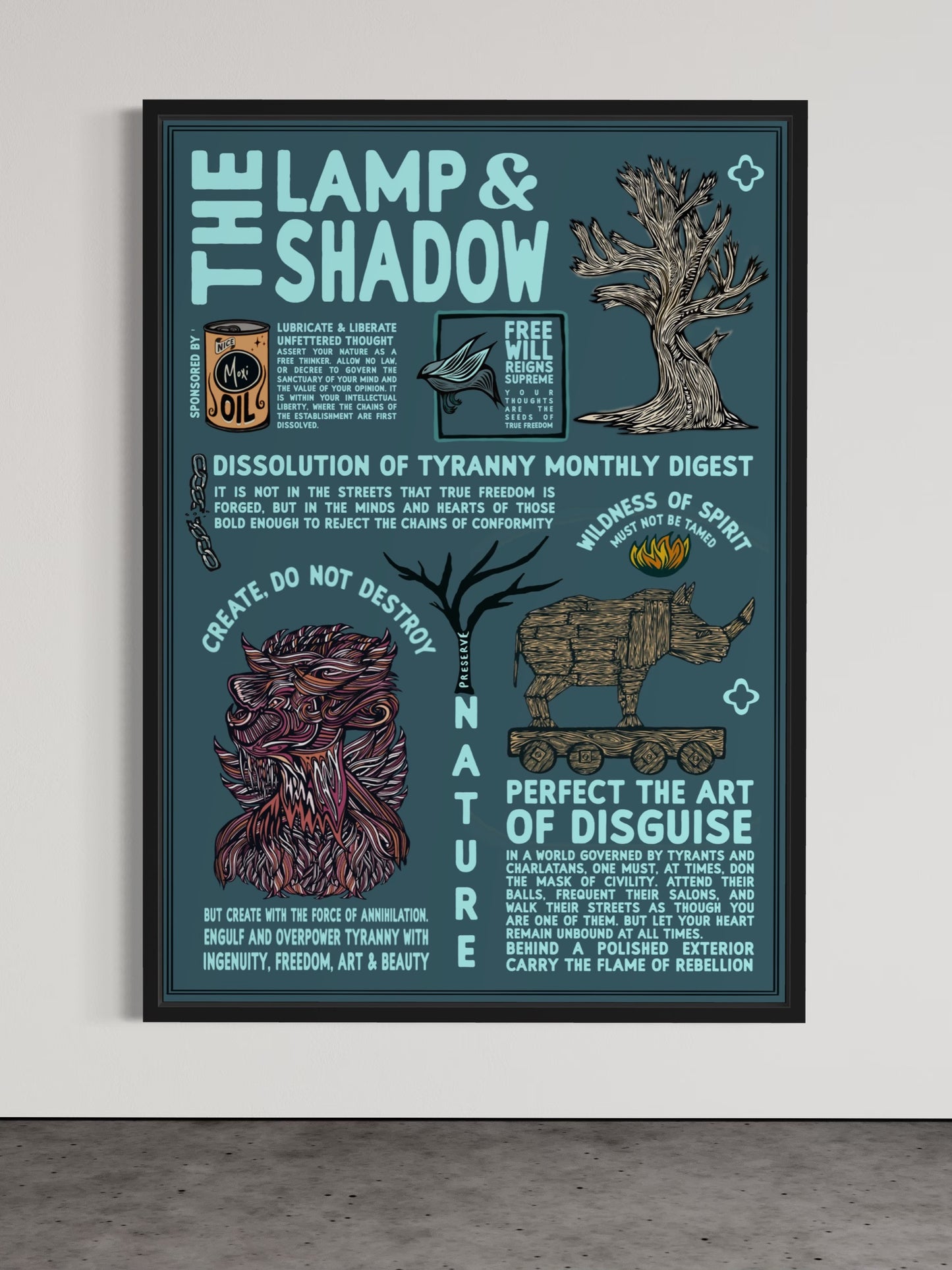 The Lamp & Shadow Digest | Mock Resistance Propaganda | Alternative Print Subversive Art