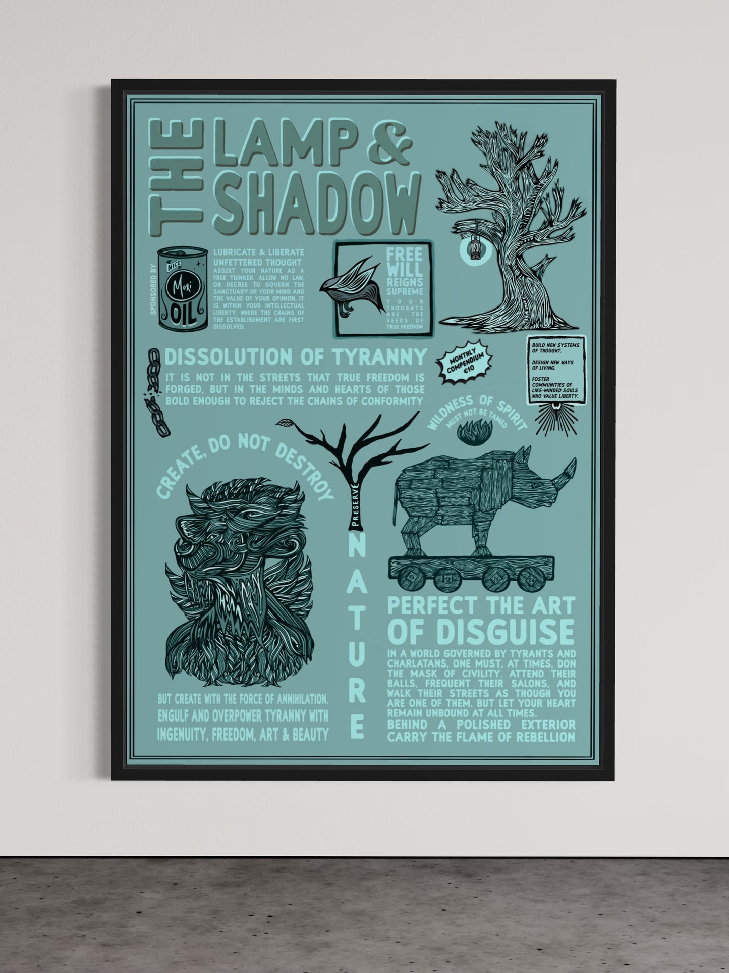 The Lamp & Shadow Digest | Mock Resistance Propaganda | Alternative Print Subversive Art