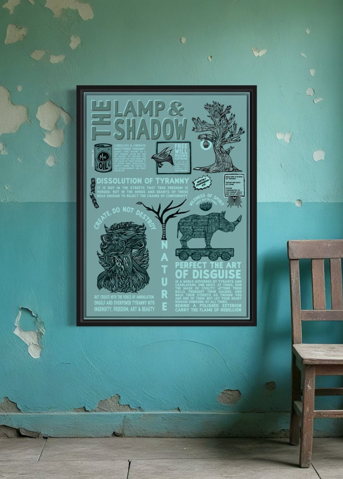 The Lamp & Shadow Digest | Mock Resistance Propaganda | Alternative Print Subversive Art