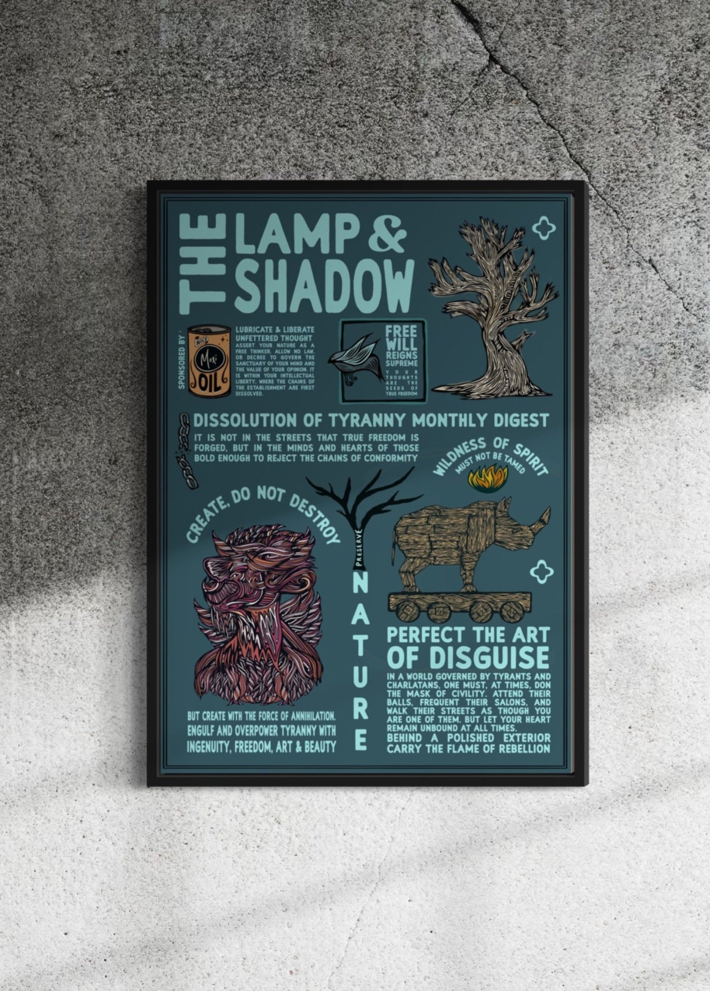 The Lamp & Shadow Digest | Mock Resistance Propaganda | Alternative Print Subversive Art