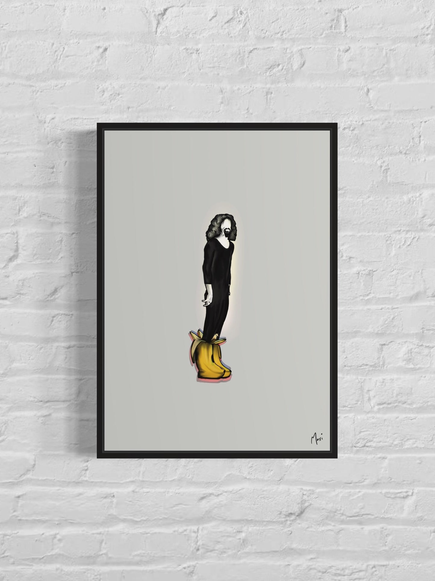 Billy Banana Boots | Abstract Line Art Billy Connolly Print