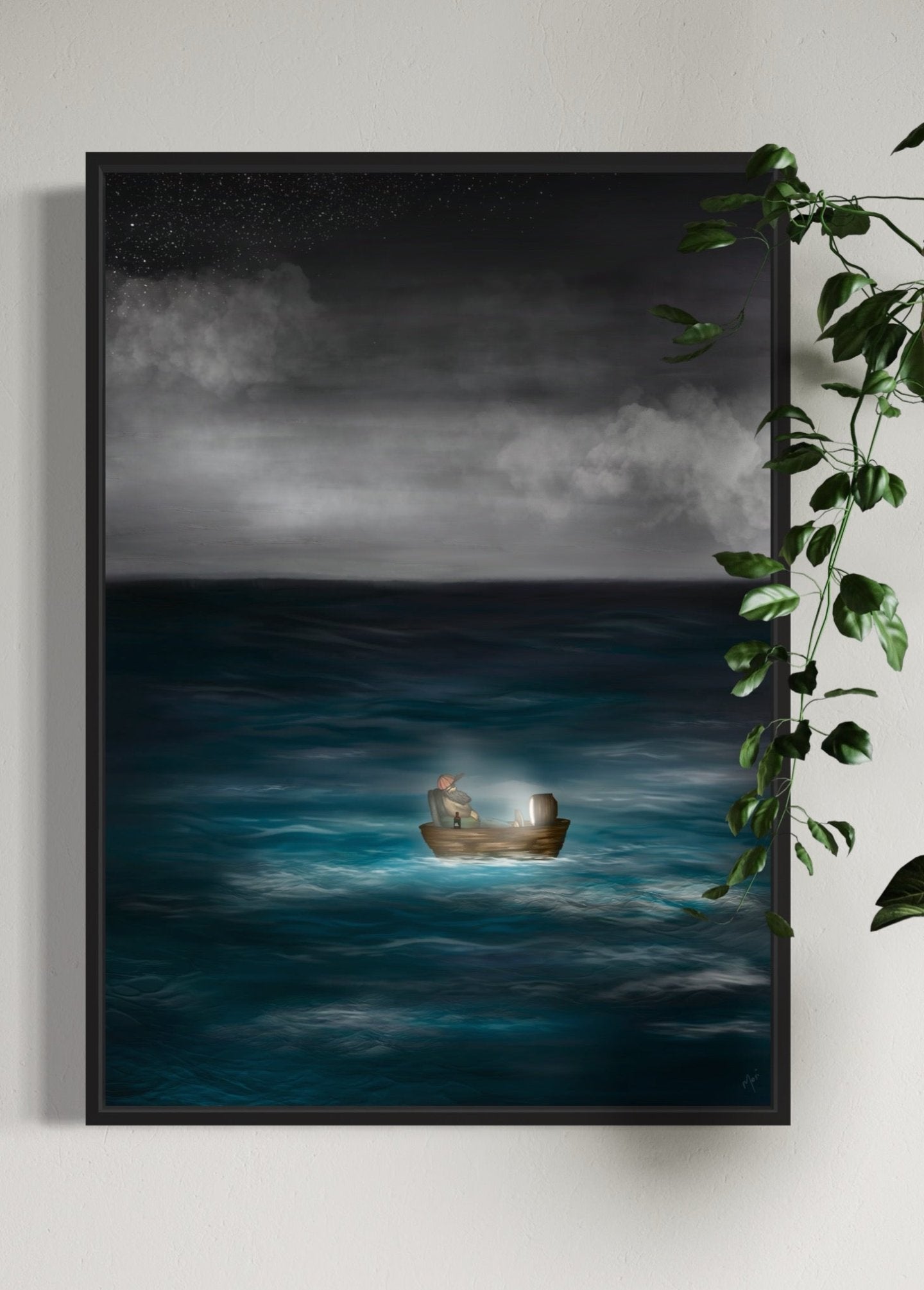 My Quiet Place | Alternative Art Surreal Ocean Print