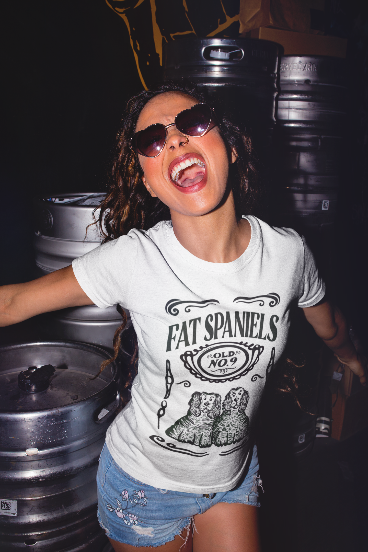 Fat Spaniels Organic | Hand-drawn printed t-shirt