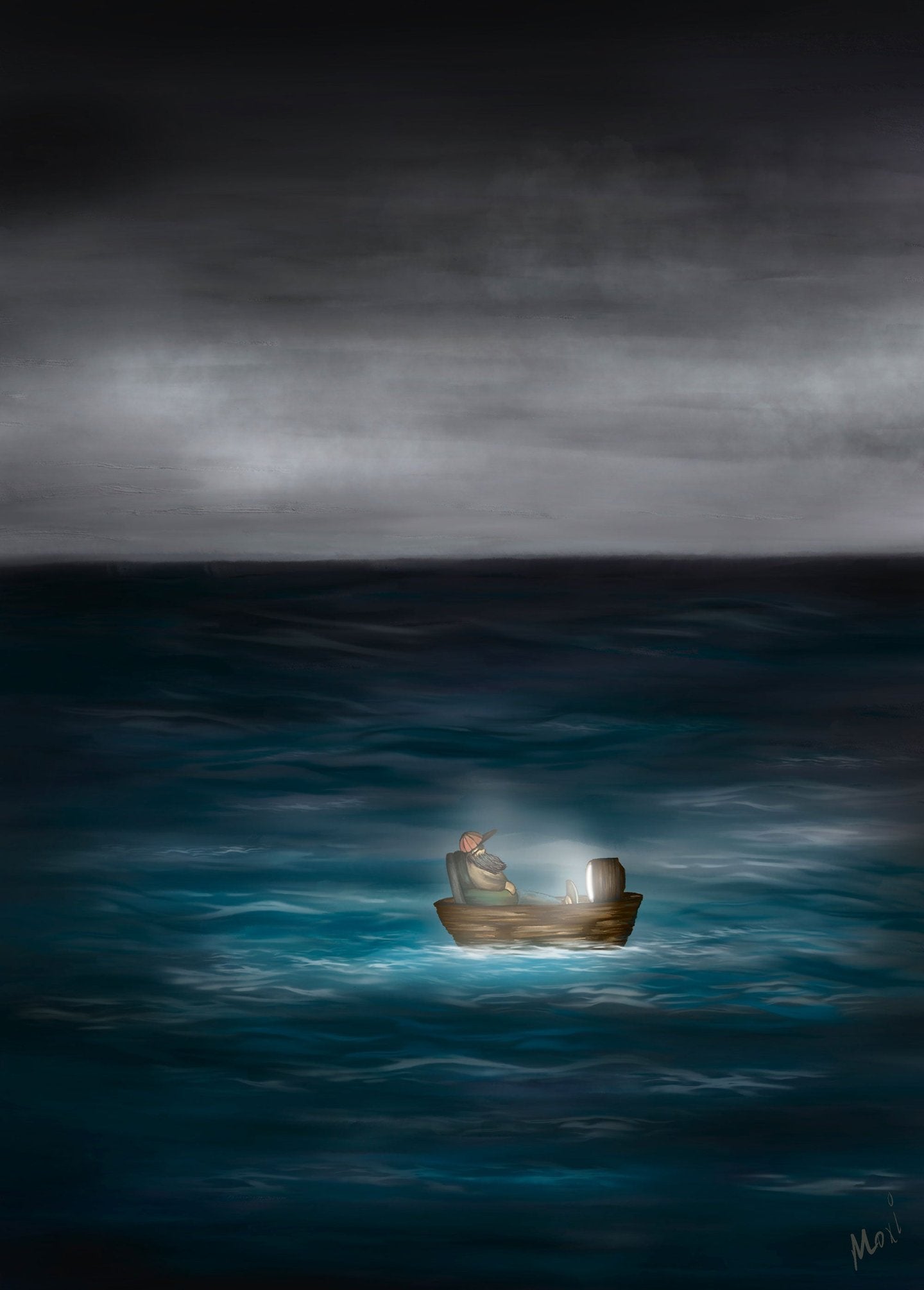 My Quiet Place | Alternative Art Surreal Ocean Print