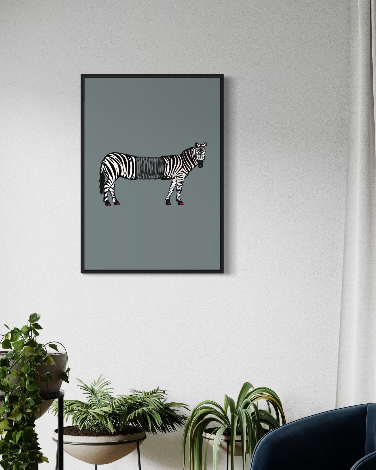 Slinky Zebra | Alternative wall art