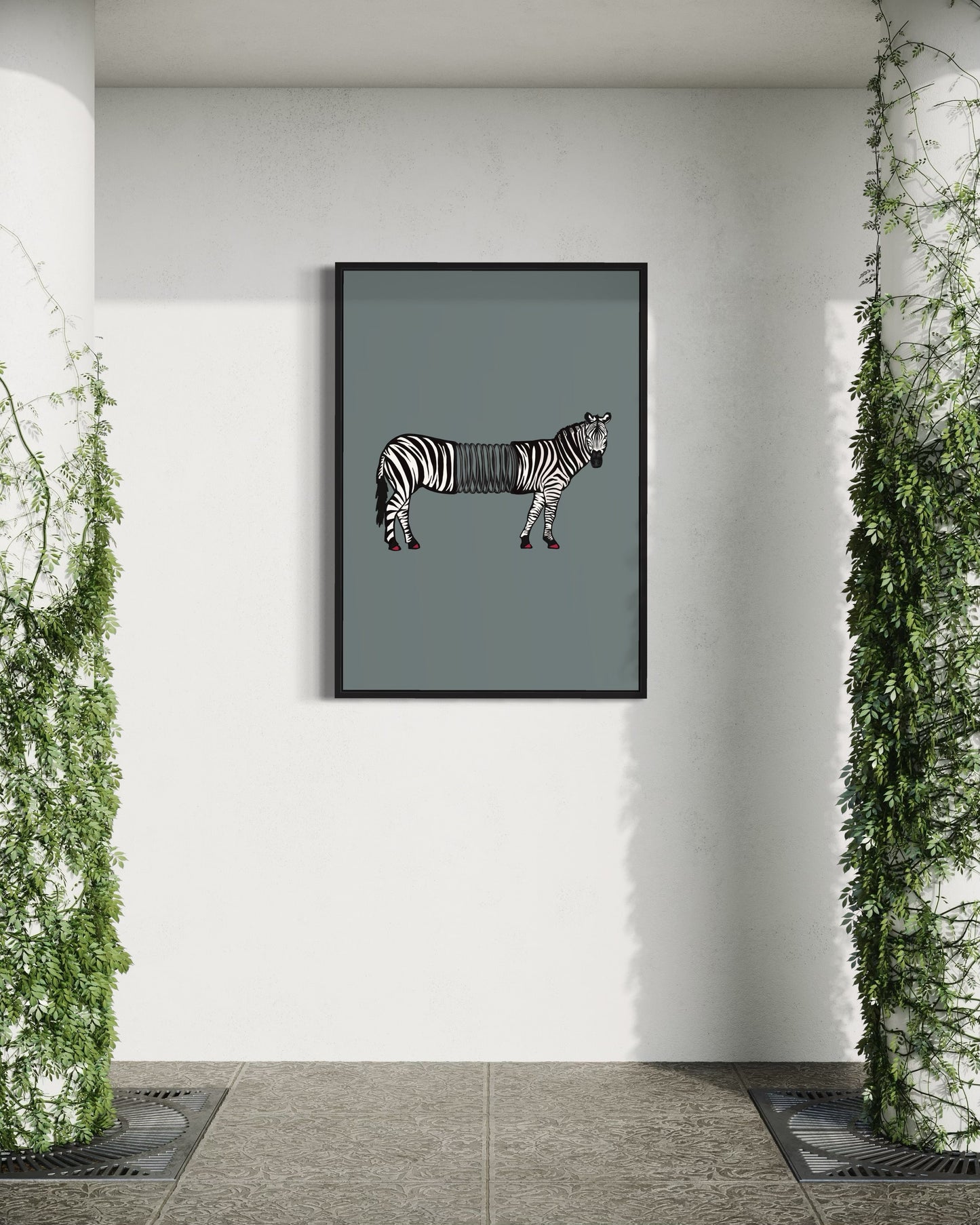 Slinky Zebra | Alternative wall art