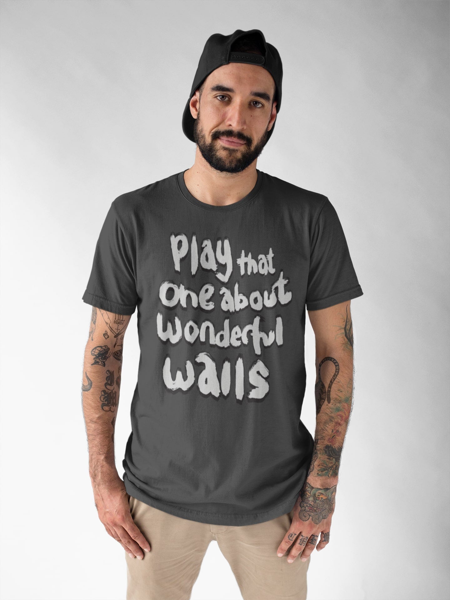 Wonderful Walls | Band Tee For People Who Don't Wear Band Tees | Hand-drawn Printed tee