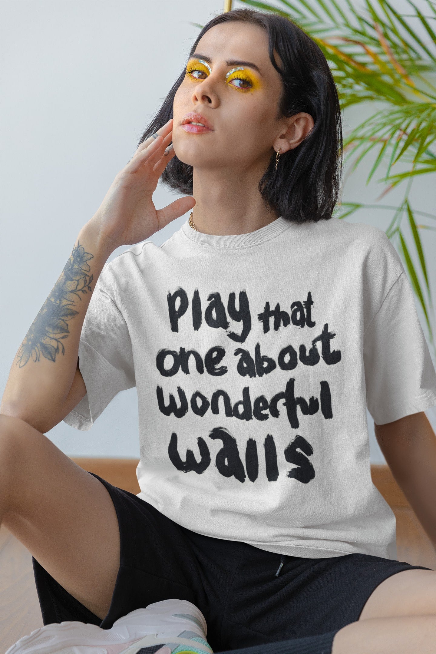 Wonderful Walls | Band Tee For People Who Don't Wear Band Tees | Hand-drawn Printed tee