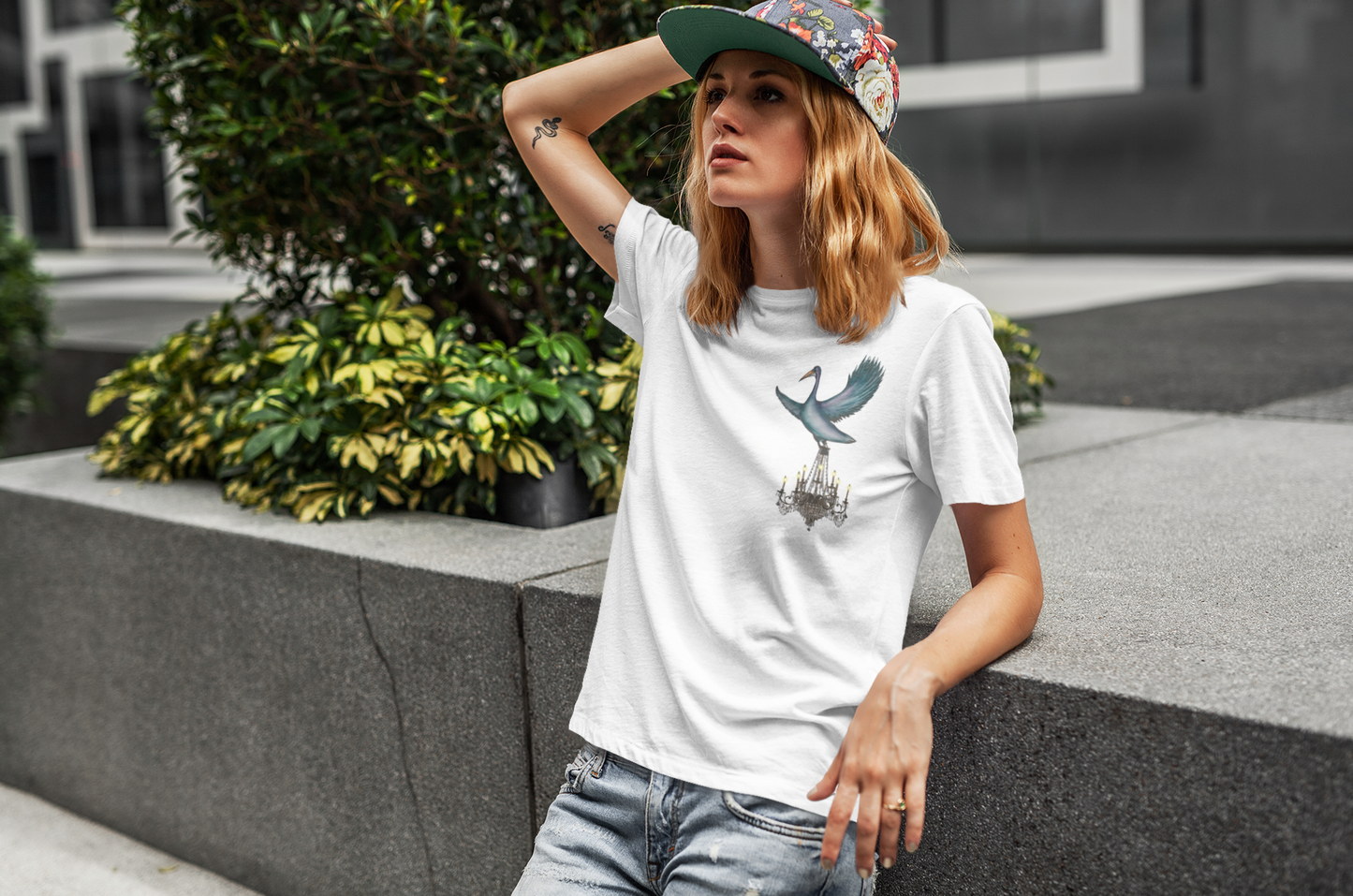 Pelican Chandelier Delivery Ltd. | Hand-drawn pocket printed t-shirt