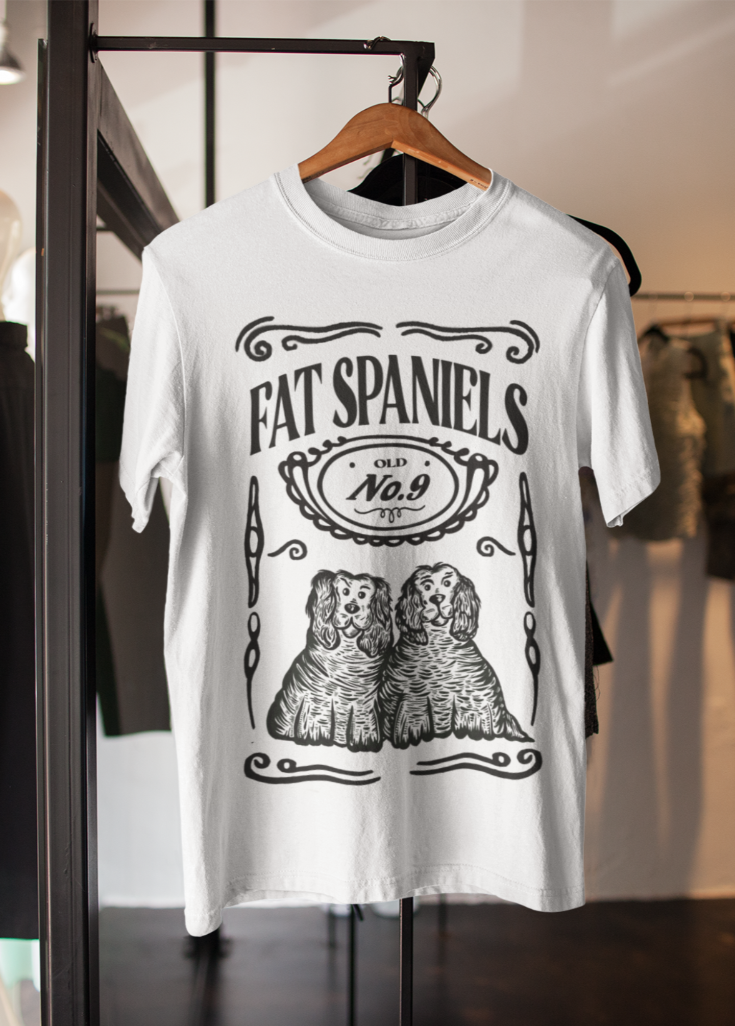 Fat Spaniels Organic | Hand-drawn printed t-shirt